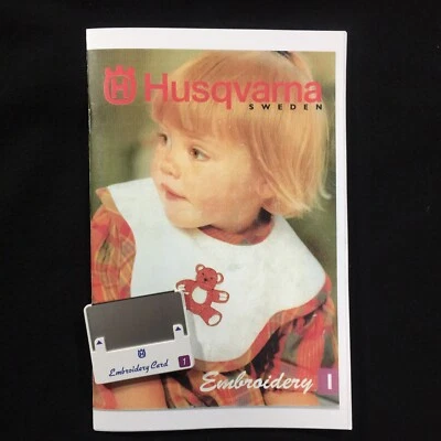 Tarjeta de diseños bordados Sampler #1 para Husqvarna Viking Rose Iris Scandinavia Foto 1 de 4