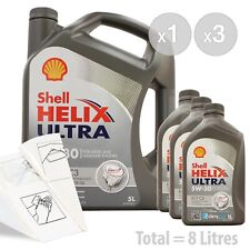 Car Engine Oil Service Kit / Pack 8 Litres Shell Helix Ultra Ect C3 8l