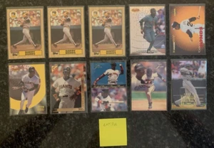 BARRY BONDS CARD LOT (W/ROOKIES)....................10 DIFFERENT - Imagen 1 de 2