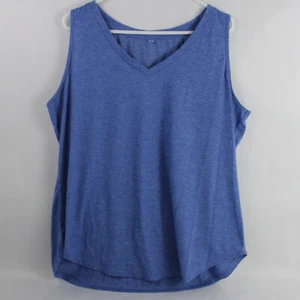 Camiseta Sin Marca Azul De Cuello En V Para Hombre Talla 2XL - Imagen 1 de 5