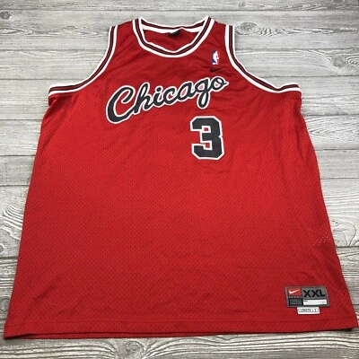 Camiseta cosida vintage del equipo Nike Tyson Chandler #3 Chicago Bulls NBA para hombre 2XL +2 Foto 1 de 4
