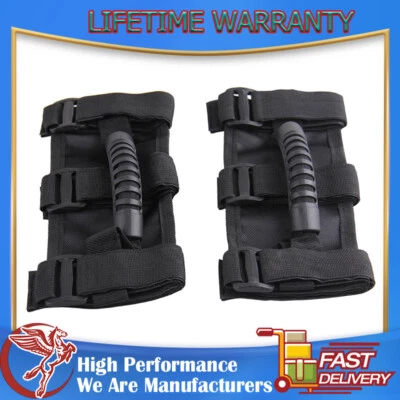 2x Roll Bar Grab Handles Grip Handles for Jeep Wrangler YJ TJ JK JL Gladiator JT — 第 1/4 张图片