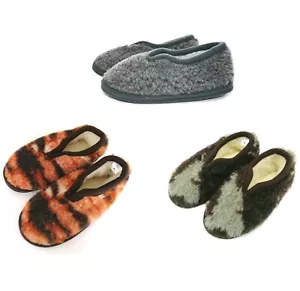 Zapatillas de Lana Zapatos Oveja LANA MERINO NATURAL Tacón Cerrado - Imagen 1 de 10