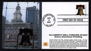 USA SCOTT # 4128, MPG FDC COVER - LIBERTY BELL, DECLARATION OF INDEPENDENCE 2007 - Picture 1 of 1