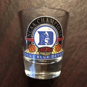 Vintage 2001 Duke Blue Devils NCAA Basketball Champions Shot Glass - Picture 1 of 3