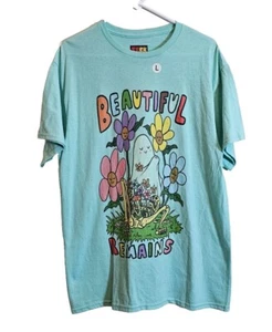 Teen Hearts Beautiful Remains Blue Tshirt Men's Large - Picture 1 of 3