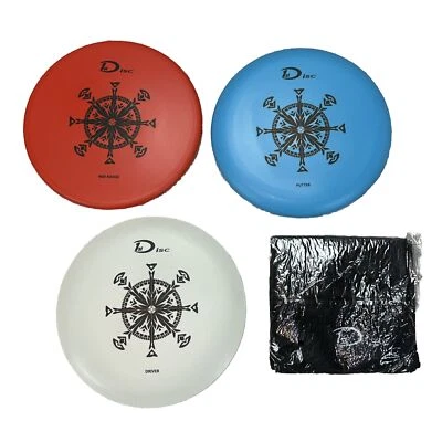 1st Disc Golf Set ST-D01BK Mid Range Putter Fairway Driver Towel - Image 1 of 4