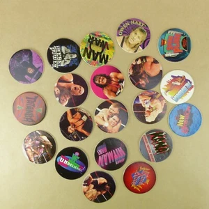 Lot of 20 Pogs WWF World Wrestling Federation from 1995 TitanSports MatCaps - Picture 1 of 2