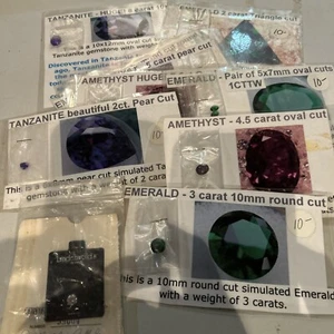 Simulated Gemstone Lot 13 Gemstones - Picture 1 of 14