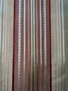 CORTINAS DE PAÍS CORTINAS A RAYAS~VERDE, ARÁNDANO Y MARFIL~50"" W X 94""L - Imagen 1 de 7