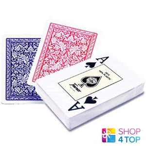 FOURNIER 2818 100% PLASTIC CASINO PLAYING POKER CARDS DECK BLUE MADE IN SPAIN - Picture 1 of 3
