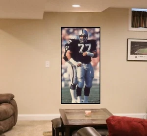 HUGE 1983 LYLE ALZADO Oakland Raiders Sports Poster NFL Action Shot 24"X48" - Picture 1 of 2