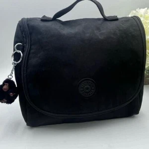 Kipling Kichirou Black Zippered Insulated Padded Lunch Bag 6L Monkey - Picture 1 of 9
