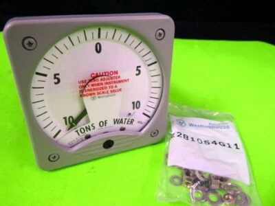 Medidor Westinghouse tipo KX-241, mide toneladas de agua, rango 10 - 0 - 10 Foto 1 de 4