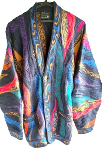 COOGI Pure wool Knitted Sweater Cardigan 3D Knit Size S Made In Australia - USED - Picture 1 of 7