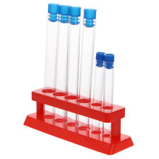 Clear Plastic Test Tubes with Rack for Experiments and Decorations-FN