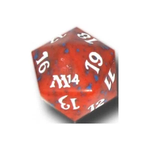 M14 RED Spindown Life Counter DICE D20 mtg Mana Dice - Picture 1 of 1