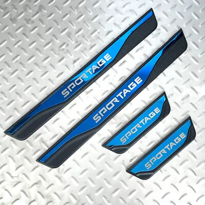 For Kia 2022 Sportage Accessories Blue Car Door Scuff Sill Cover Protector Trim - Изображение 1 из 4