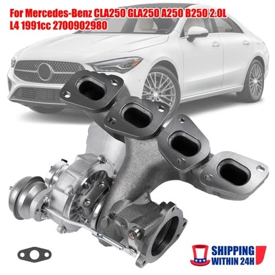 Turbo Turbocharger For Mercedes-Benz A250 B250 GLA250 CLA250 2.0L A2700901880 #` Foto 1 de 4