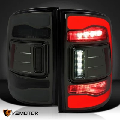 Smoke Fits 2009-2018 Dodge Ram 1500 2500 3500 LED Tail Lights Brake Lamps L+R - Image 1 of 4