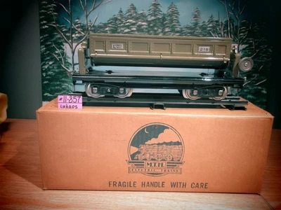 MTH STANDARD GAUGE #218 OPERATING DUMP CAR MOJAVE NICKEL  O.B. C-8. - Image 1 of 4