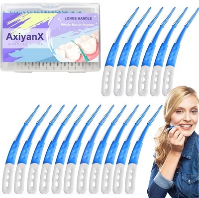 84 PIEZAS Selecciones portátiles de hilo dental, palillos de dientes de sílice suave, hilo dental para adultos... Foto 1 de 4