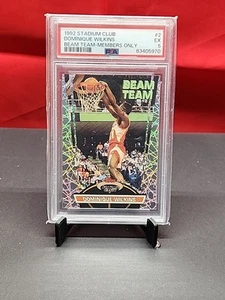 1992-93 TOPPS STADIUM CLUB BEAM TEAM MEMBERS ONLY DOMINIQUE WILKINS #2 PSA 5 - Picture 1 of 2