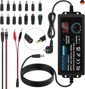 3V-36V Einstellbares Netzteil Universal Netzteiladapter 2A 72W Verstellbarer - Bild 1 von 7