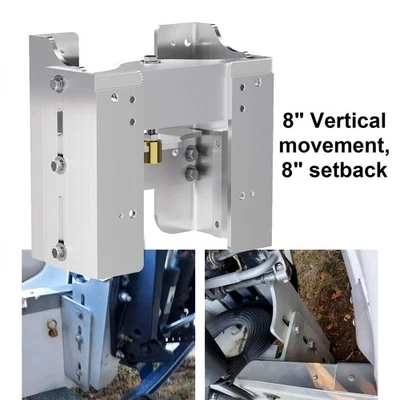 Aluminum 8'' Setback Adjustable Outboard Boat Jack Plate For #JPL4800 Jack Plate - Image 1 of 4