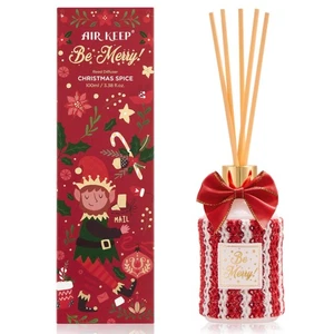 Reed Diffuser Set 3.38 fl oz, Christmas Spice Scented Diffuser with Sticks, H... - Picture 1 of 8