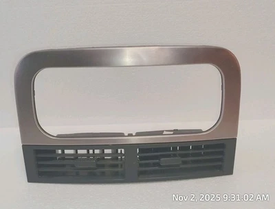 Jeep Grand Cherokee WJ 99-04 tablero central bisel inoxidable moldura con rejillas de ventilación OEM Foto 1 de 4