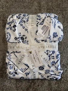 Conjunto de pijama de mujer Laura Ashley suave manga larga XL floral terciopelo beige azul - Imagen 1 de 2