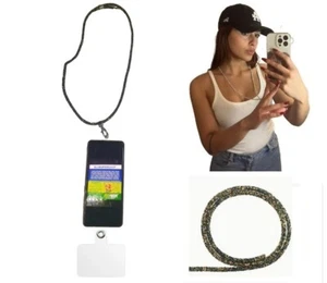 1 Collier Paillettes A5 6MM 90CM Attache Plastique Trasp. Porte Téléphone - Photo 1 sur 6
