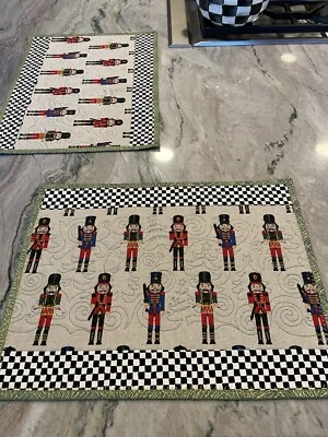 Nutcracker Brigade Christmas Handmade Placemats-Free Mackenzie Childs Gift - Image 1 of 4