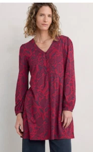 Neu ohne Etikett Seasalt Cornwall Damen-Tunika mit Zapfen Webstuhl Bio-Baumwolle Modalmischung US 18 - Bild 1 von 5