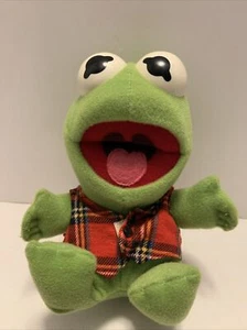 Vintage Baby Kermit The Frog Plush Stuffed Toy 1987 Jim Henson Associates - Picture 1 of 6