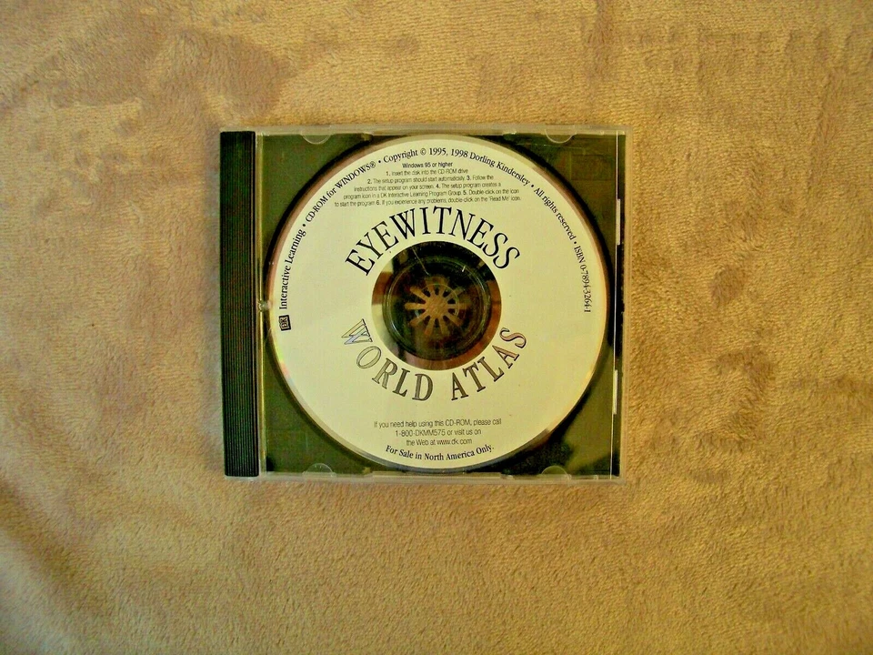 DK Interactive Learning Eyewitness World Atlas (PC, 1998)- CD-ROM Windows - Image 1 of 1