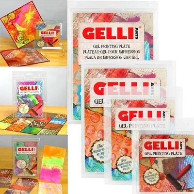 Gelli Arts Reusable Gel Printing Plate 7 Sizes GELLIARTS Stamping Monoprinting
