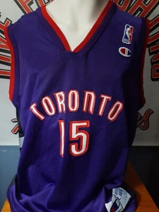 VINTAGE VINCE CARTER YOUTH CHAMPION BRAND TORONTO RAPTORS NBA - Picture 1 of 12