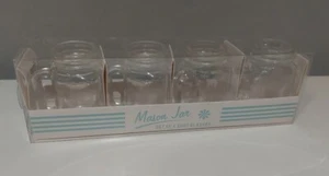 Mason Jar Set Of 4 Shot Glasses Brand New - Picture 1 of 9