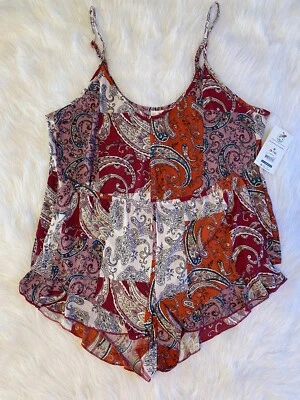 Secret Treasures Pajamas Women Size Medium Multicolored Two Piece Cami Shorts - Image 1 of 4