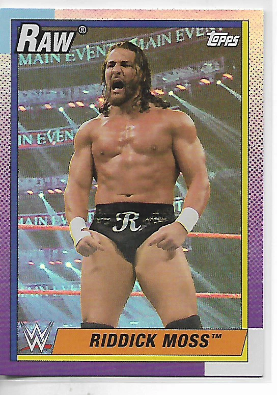 2021 Topps Heritage WWE Riddick Moss Foil Parallel Card - Image 1 of 1
