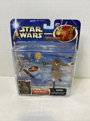 Star Wars AOTC Episodio II Deluxe Mace Windu con Explosión Aparte Droide de Batalla NUEVO Z2 Foto 1 de 2