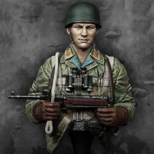 NEW 1/10 RESIN BUST World War 2 German Paratrooper Soldier Unassembled Unpainted - Picture 1 of 12