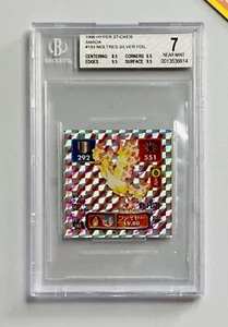 Pokemon 1996 BGS 7 Hyper Sticker Amada Moltres Silver Foil #183 Japanese - Picture 1 of 2