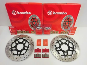 Brembo Bremsscheiben vorne + Beläge Triumph Daytona Speed Triple 955 Sprint 1050 - Picture 1 of 4