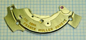 UN PONT DE BARILLET COMPLET POUR CALIBRE ETA 2892-A2 SIGLÉ FRANCK MULLER TBE - Picture 1 of 8
