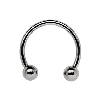 Piercing CBR Anello Naso Lèvre Setto Orecchio Ferro Circolare Barbell IN 1,2mm - Immagine 1 di 2