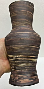 Swirl Vase Pottery 9" - Picture 1 of 8