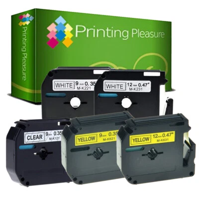 PRINTING PLEASURE Label fits Brother MK-121 MK-221 MK-231 MK-621 MK-631 P-Touch Label Tape